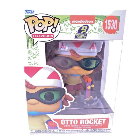 Funko POP Otto Rocket 1530 Nickelodeon Rocket Power TV Vinyl Figure w/ Protector - Picture 2 of 12